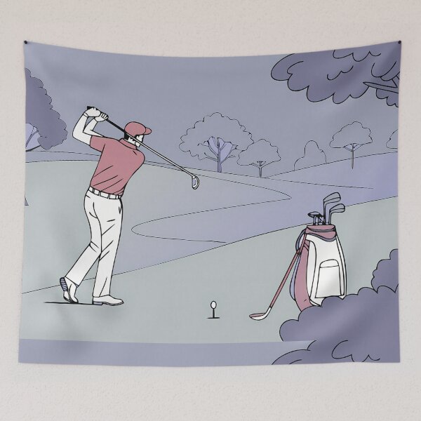 Item preview, Electro Golf Golfing Play Art Serene Natural Colors designed and sold by ART ATTACK ZONE.