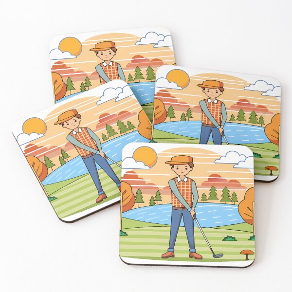 Item preview, Eleven Golf Golfing Play Art Serene Natural Colors designed and sold by ART ATTACK ZONE.