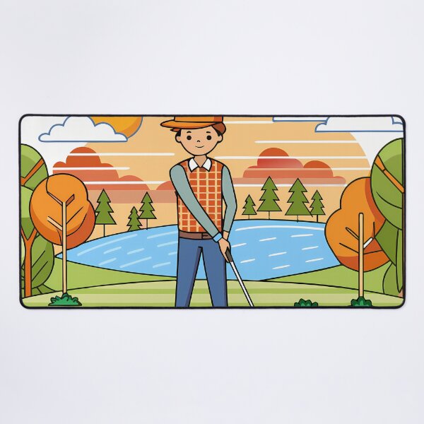 Item preview, Eleven Golf Golfing Play Art Serene Natural Colors designed and sold by ART ATTACK ZONE.