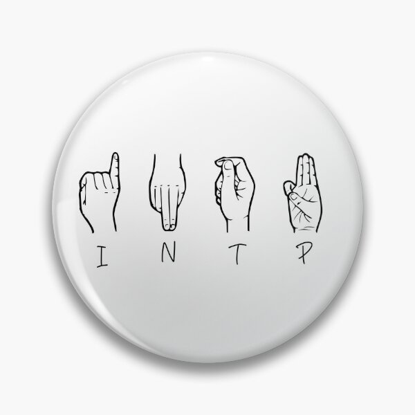 Item preview, INTP sign language designed and sold by Girlmeetsjess.