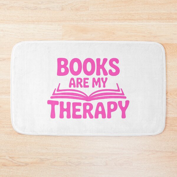Item preview, Books Are My Therapy! Pink Book Girl designed and sold by PMCreative.