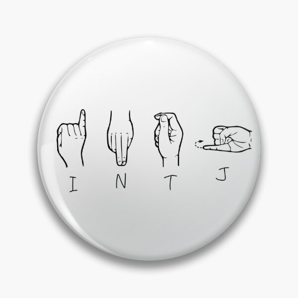 Item preview, INTJ sign language designed and sold by Girlmeetsjess.