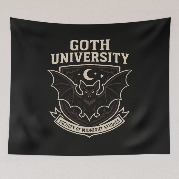 Item preview, Goth University – Dark Academia Aesthetic College Crest Design designed and sold by Rest Babe.