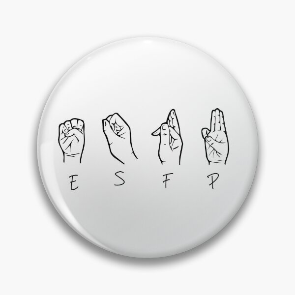 Item preview, ESFP sign language designed and sold by Girlmeetsjess.