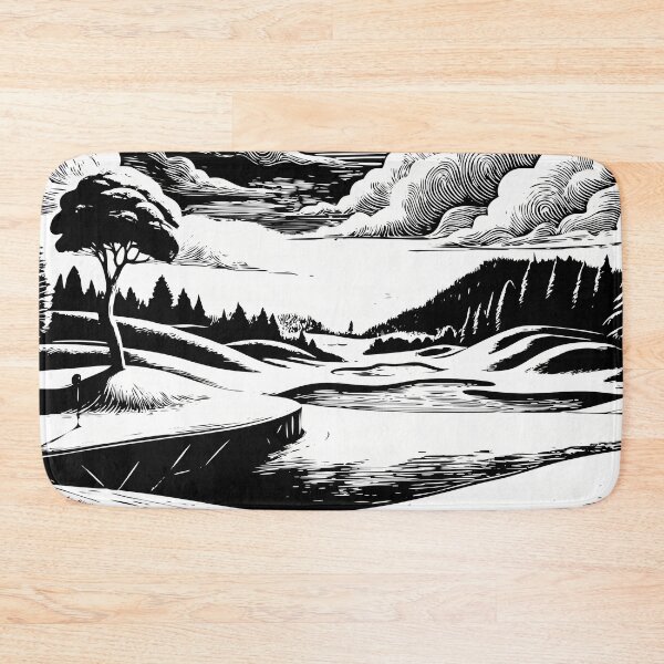 Item preview, People Golf Golfing Play Art Serene Natural Colors designed and sold by ART ATTACK ZONE.
