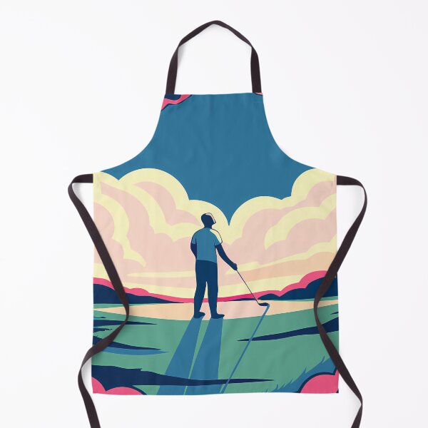 Item preview, World Golf Golfing Play Art Serene Natural Colors designed and sold by ART ATTACK ZONE.