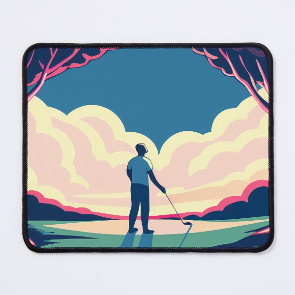 Item preview, World Golf Golfing Play Art Serene Natural Colors designed and sold by ART ATTACK ZONE.