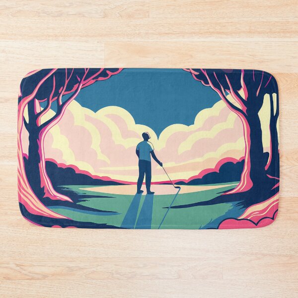 Item preview, World Golf Golfing Play Art Serene Natural Colors designed and sold by ART ATTACK ZONE.