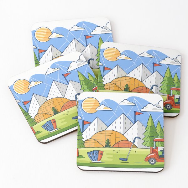 Item preview, A Golf Golfing Play Art Serene Natural Colors designed and sold by ART ATTACK ZONE.
