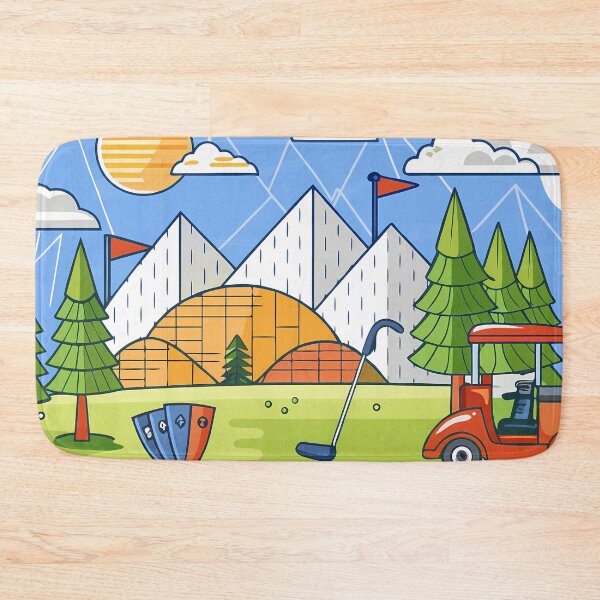 Item preview, A Golf Golfing Play Art Serene Natural Colors designed and sold by ART ATTACK ZONE.