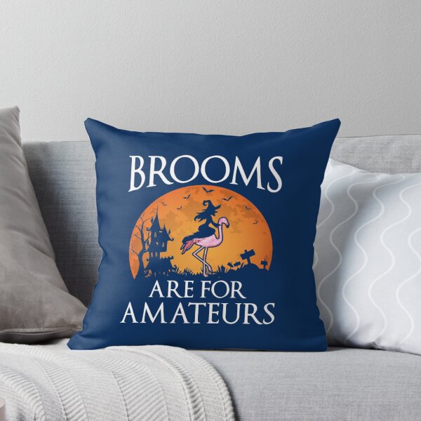 Item preview, Brooms Are For Amateurs Flamingo Halloween Costume Gift  designed and sold by PierceDoyled.