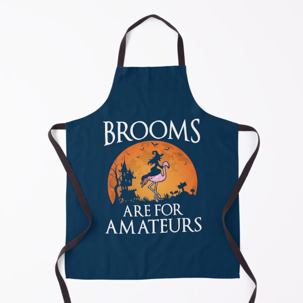 Item preview, Brooms Are For Amateurs Flamingo Halloween Costume Gift  designed and sold by PierceDoyled.