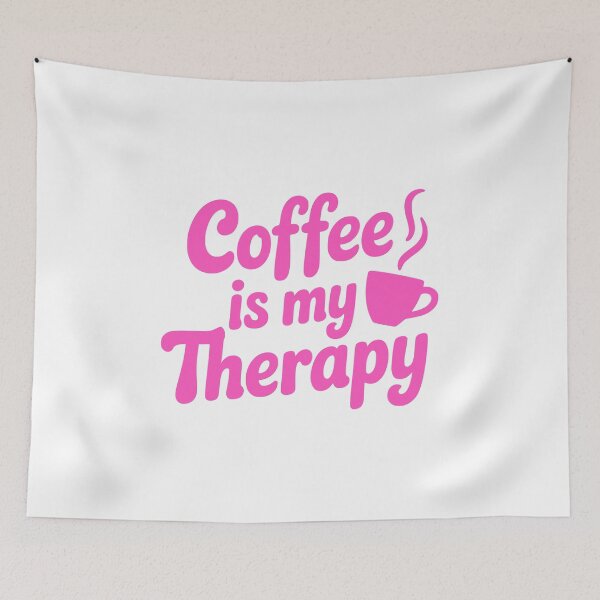 Item preview, Coffee Is My Therapy! Pink Coffee Girl designed and sold by PMCreative.
