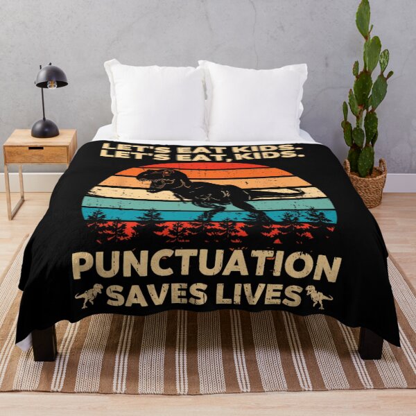 Item preview, Let's Eat Kids Punctuation Saves Lives Funny Grammar Dino 		 designed and sold by sgwralifmy31.
