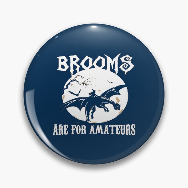 Item preview, Brooms Are For Amateurs Halloween Dragon funny  designed and sold by PierceDoyled.