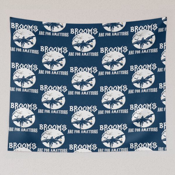 Item preview, Brooms Are For Amateurs Halloween Dragon funny  designed and sold by PierceDoyled.