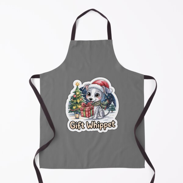 Item preview, Pegatina navideña de perro whippet con regalo designed and sold by Nuist25.
