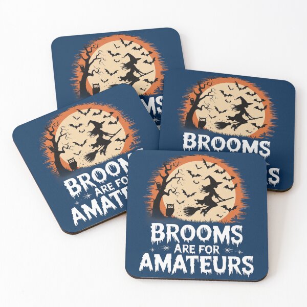 Item preview, Brooms Are For Amateurs Halloween Witches Design  designed and sold by PierceDoyled.