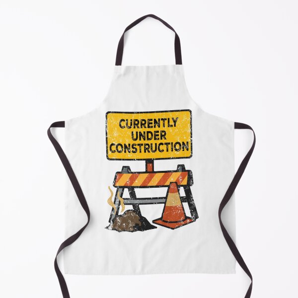 Item preview, Currently Under Construction Funny Work in Progress Tee bold construction sign with the phrase T-Shirt designed and sold by Koony House and Field.