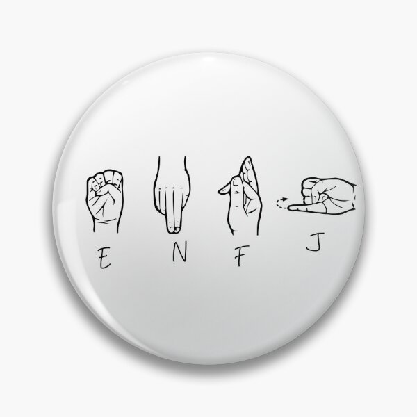 Item preview, ENFJ sign language designed and sold by Girlmeetsjess.