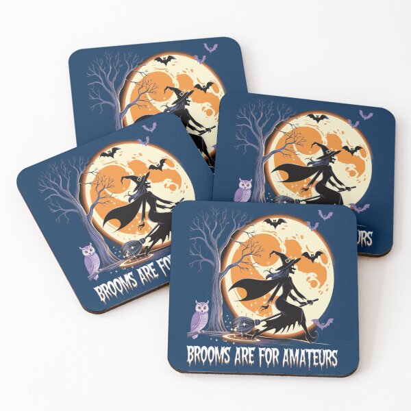 Item preview, Brooms Are For Amateurs Halloween Witches Design(3) designed and sold by PierceDoyled.