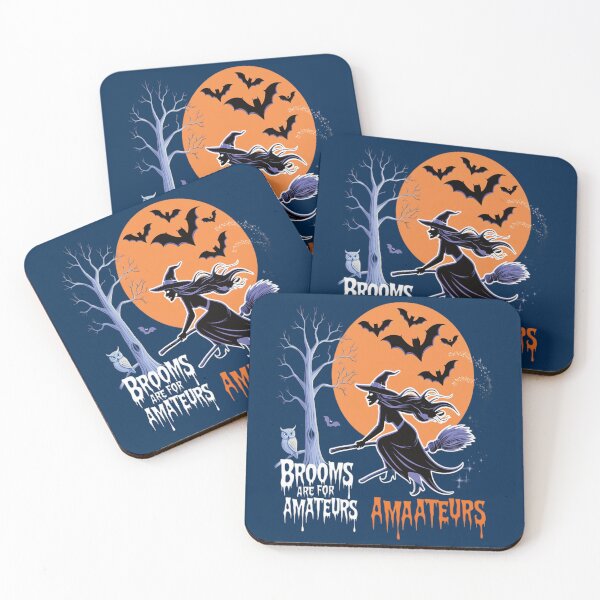 Item preview, Brooms Are For Amateurs Halloween Witches Design(4) designed and sold by PierceDoyled.