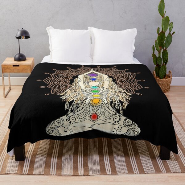 Item preview, Yoga Buddha Mandala India Pattern Chakra Energy Lotus Seat Energy Centers Spiritual Om Namaste Tattoo Henna Center designed and sold by ibbhptta70.