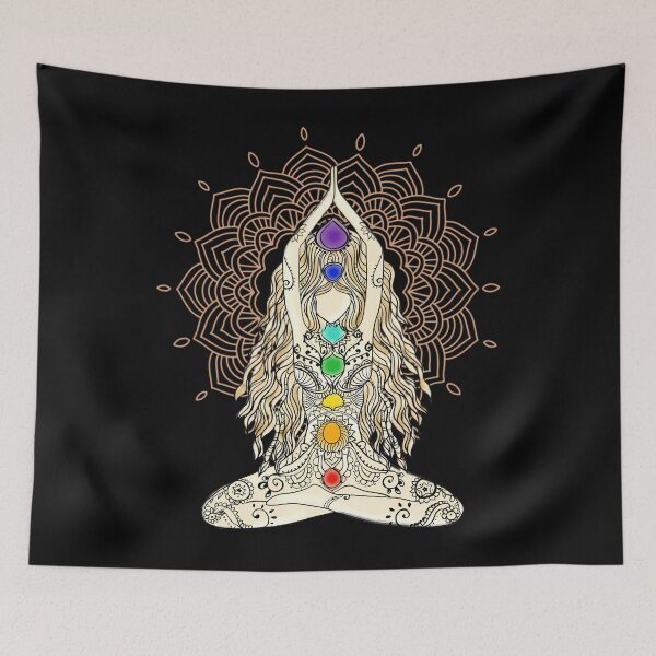Item preview, Yoga 	 Buddha Mandala India Pattern Chakra Energy Lotus Seat Energy Centers Spiritual Om Namaste Tattoo Henna Center  	 designed and sold by ibbhptta70.