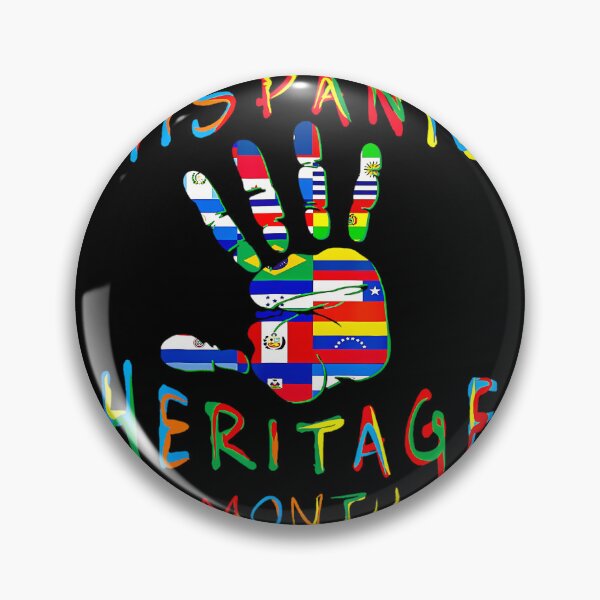 Item preview, Hand National Hispanic Heritage Month All Countries Flag 		 designed and sold by bmgnbory94.