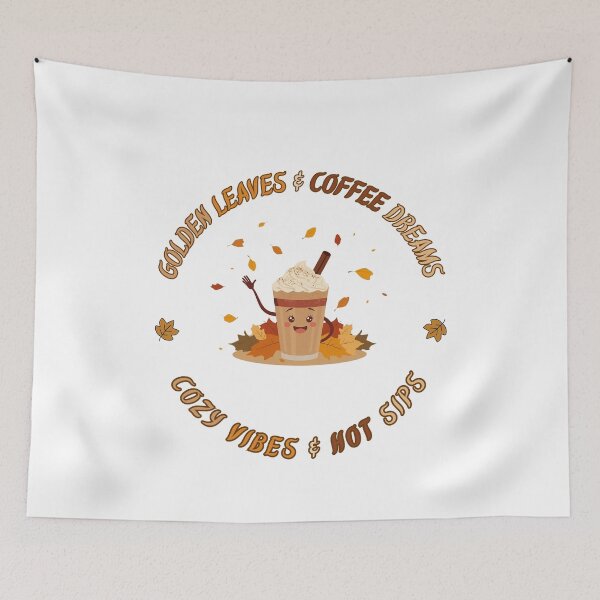 Item preview, Golden Leaves & Coffee Dreams designed and sold by KA-DigitalArtLab.