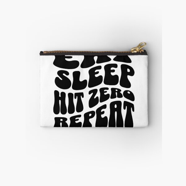 Item preview, Eat Sleep Hit Zero Repeat designed and sold by FloraliteCo.