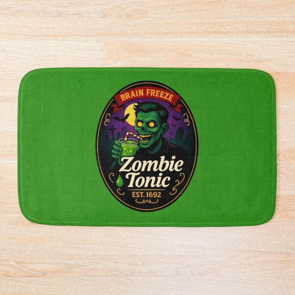 Item preview, Zombie Tonic - Brain Freeze Halloween Drink Design designed and sold by artecomm.