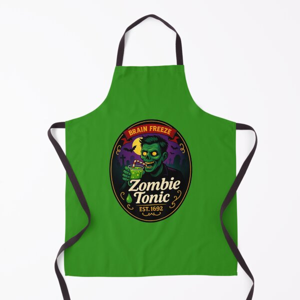 Item preview, Zombie Tonic - Brain Freeze Halloween Drink Design designed and sold by artecomm.
