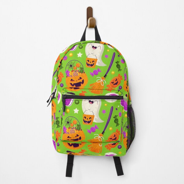 Item preview, Halloween Pattern with Cauldrons, Ghosts & Vampire Bats designed and sold by NicolaZhukov.