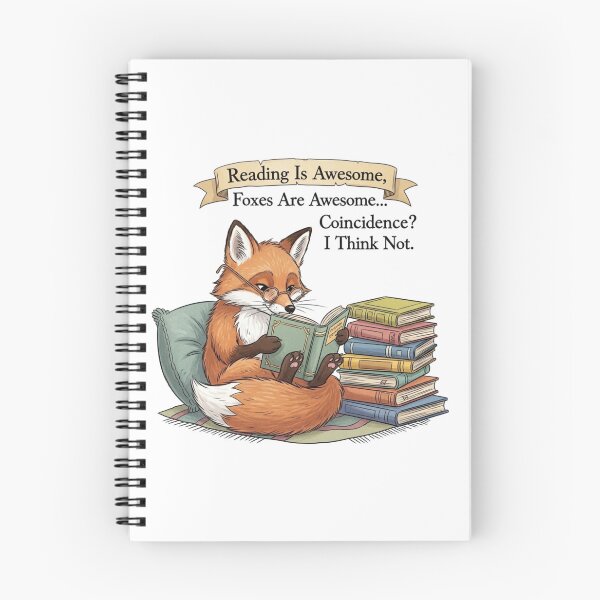Item preview, Zorro lector, lindo amante de los libros, animal divertido designed and sold by EchoAtelier.