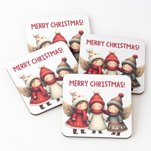 Item preview, Christmas Fairies in Cozy Winter Gear - Merry Christmas! designed and sold by Raluk.