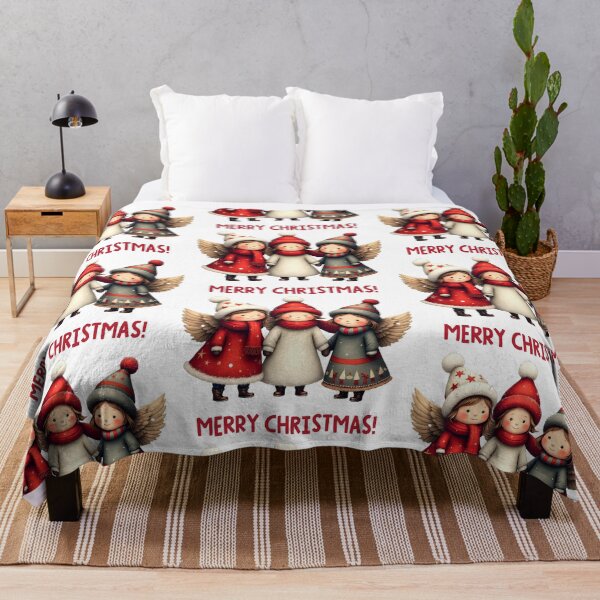 Item preview, Christmas Fairies in Cozy Winter Gear - Merry Christmas! designed and sold by Raluk.