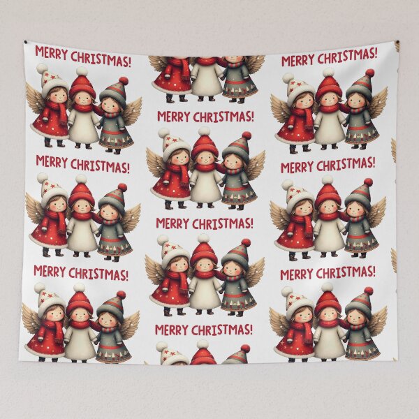 Item preview, Christmas Fairies in Cozy Winter Gear - Merry Christmas! designed and sold by Raluk.