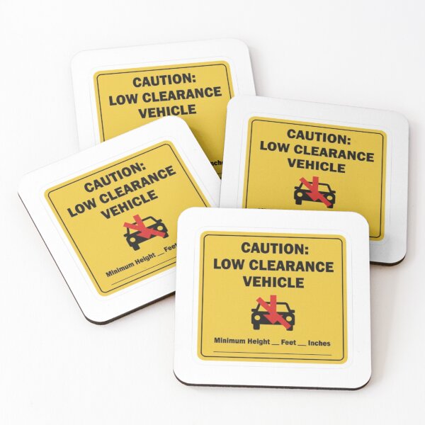 Item preview, Customizable Low Clearance Warning Decal : Automotive Warning -  designed and sold by InfmsCorp.