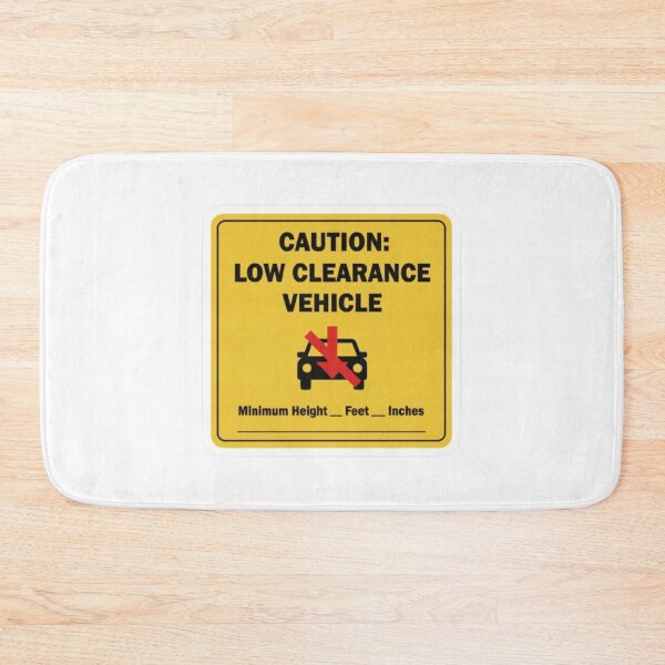 Item preview, Customizable Low Clearance Warning Decal : Automotive Warning -  designed and sold by InfmsCorp.