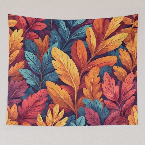 Item preview, Vibrant Botanical Foliage Tropical Tricolor Leaf Print designed and sold by LeafPrints.