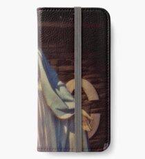 Graceful Virgin Mary Statue outside the Knights of Columbus in North Arlington, New Jersey iPhone Wallet/Case/Skin