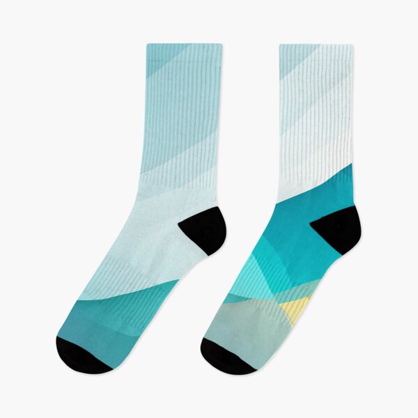 Item preview, Abstract geometric background with blue gradient layers, diagonal shapes, soft light, and vibrant yellow accent design designed and sold by Mimoshi ⭐⭐⭐⭐⭐.