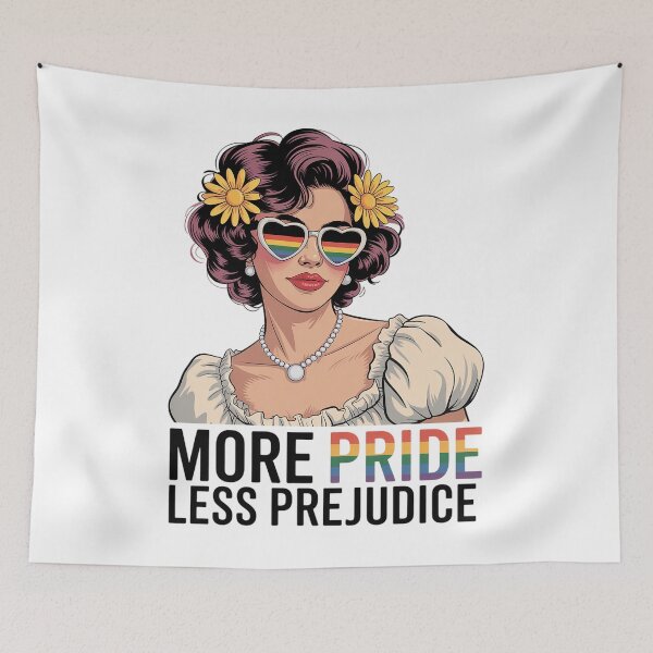 Item preview, More Pride Less Prejudice Pride Month  designed and sold by SlogariArt.
