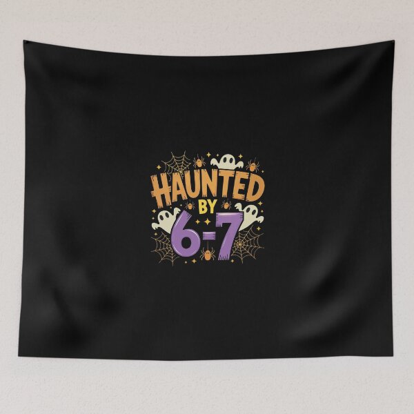 Item preview, Haunted By 6 7 Funny Meme Retro Halloween designed and sold by modoodles357.