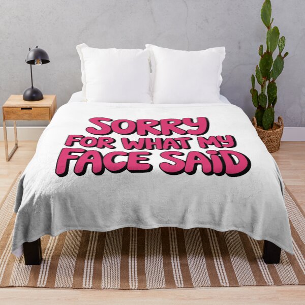 Item preview, Sorry For What My Face Said! Pink Girlie Humor designed and sold by PMCreative.