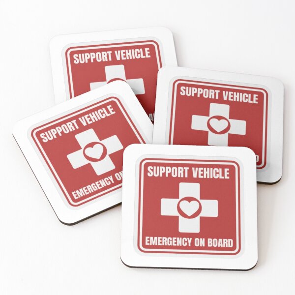 Item preview, Medical Alert & First Aid Vehicle Decal : Automotive Warning -  designed and sold by InfmsCorp.