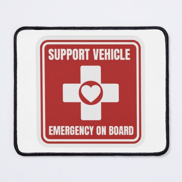 Item preview, Medical Alert & First Aid Vehicle Decal : Automotive Warning - designed and sold by InfmsCorp.