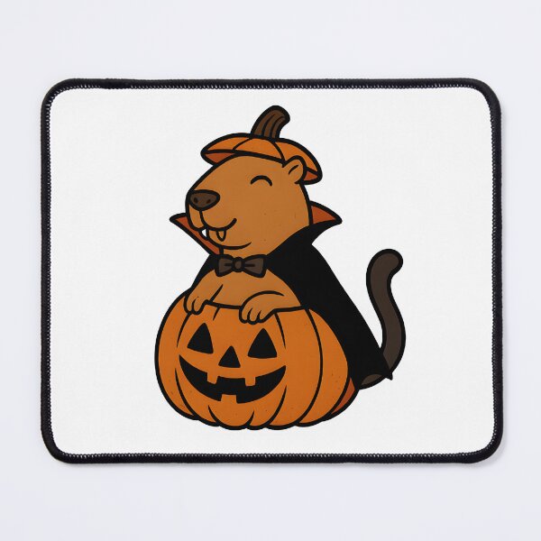 Item preview, Cute Capybara in Giant Pumpkin Halloween designed and sold by Pixcelcosmic.