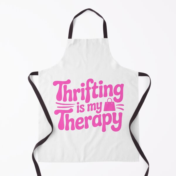 Item preview, Thrifting Is My Therapy! Pink Thrifting Girl designed and sold by PMCreative.